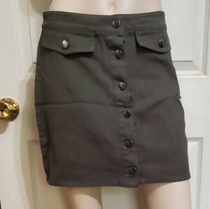Coco & Jamieson Mini Skirt Olive